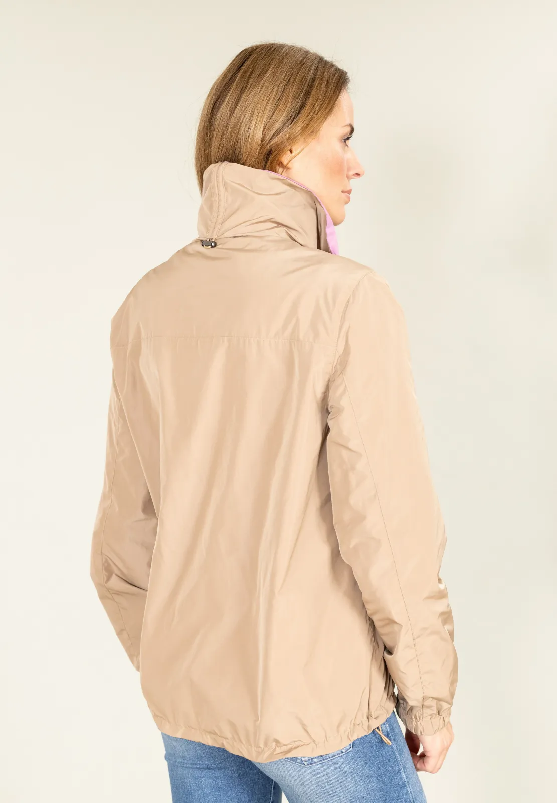 Wendejacke mit Raffkragen Shape-Memory