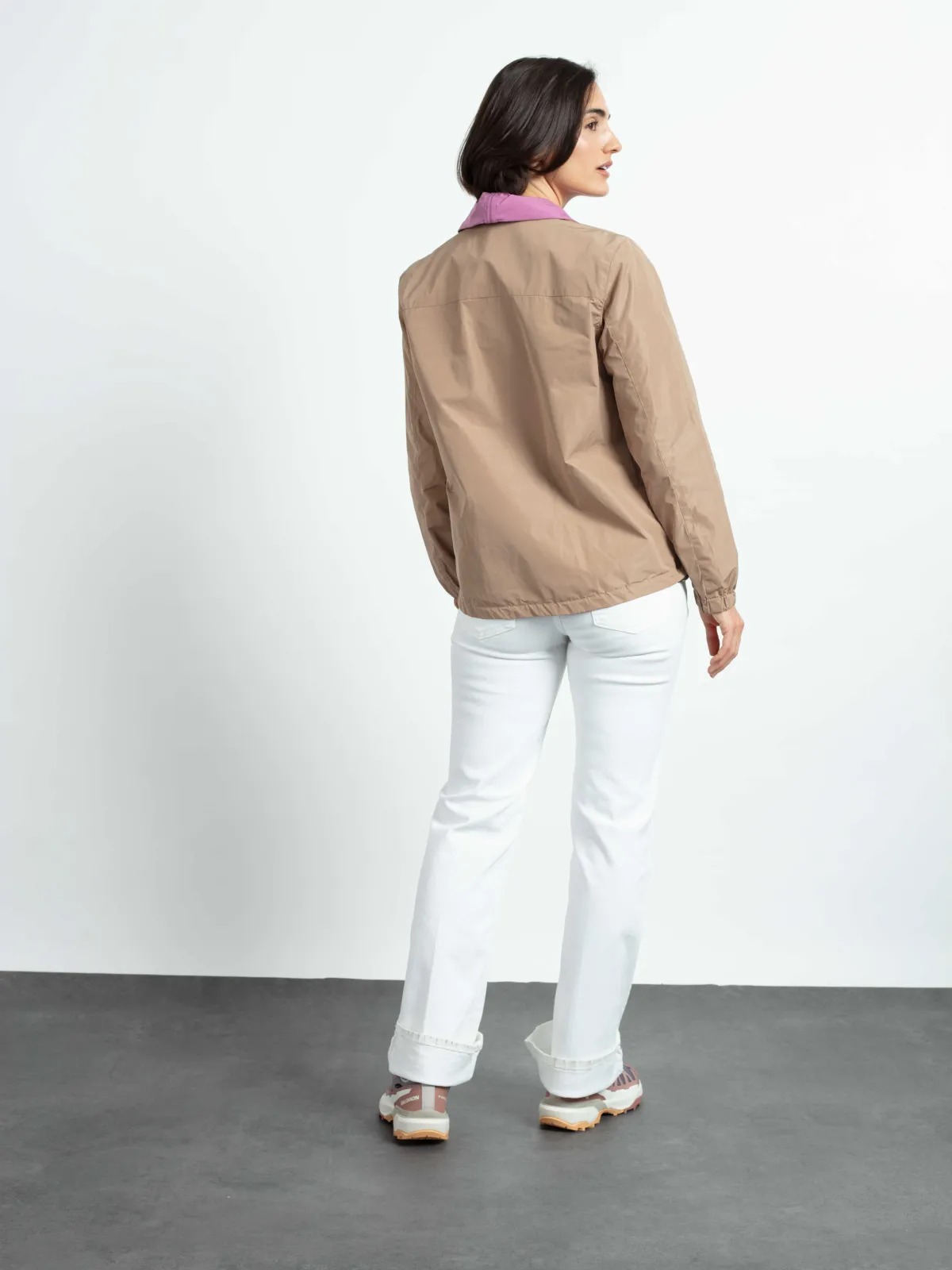 Wendejacke mit Raffkragen Shape-Memory