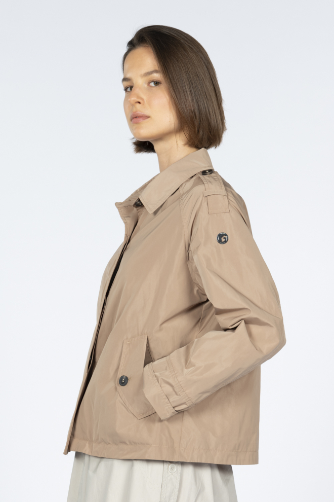 Trenchjacke mit Netzfutter 