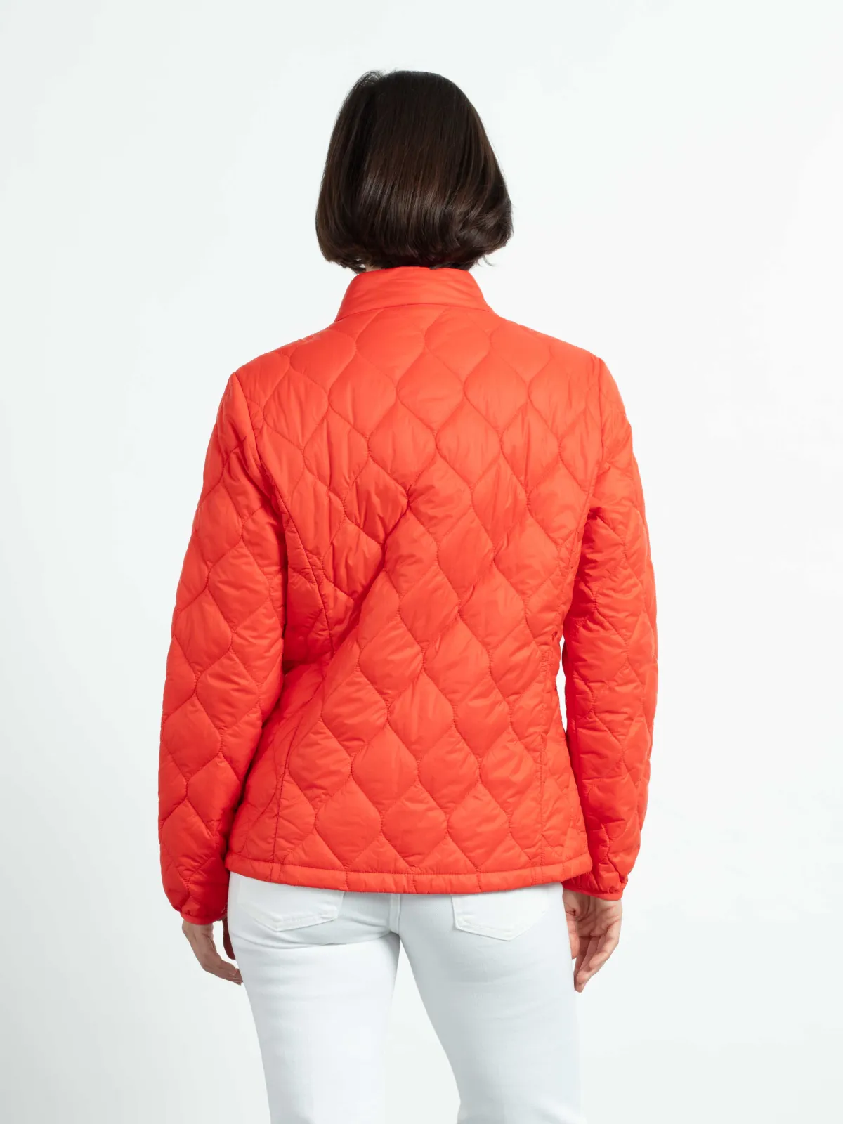 WEGA Green Goose Damenjacke mit Stehkragen Easy Soft Price - Recycelte Vegane Jacke in Coral