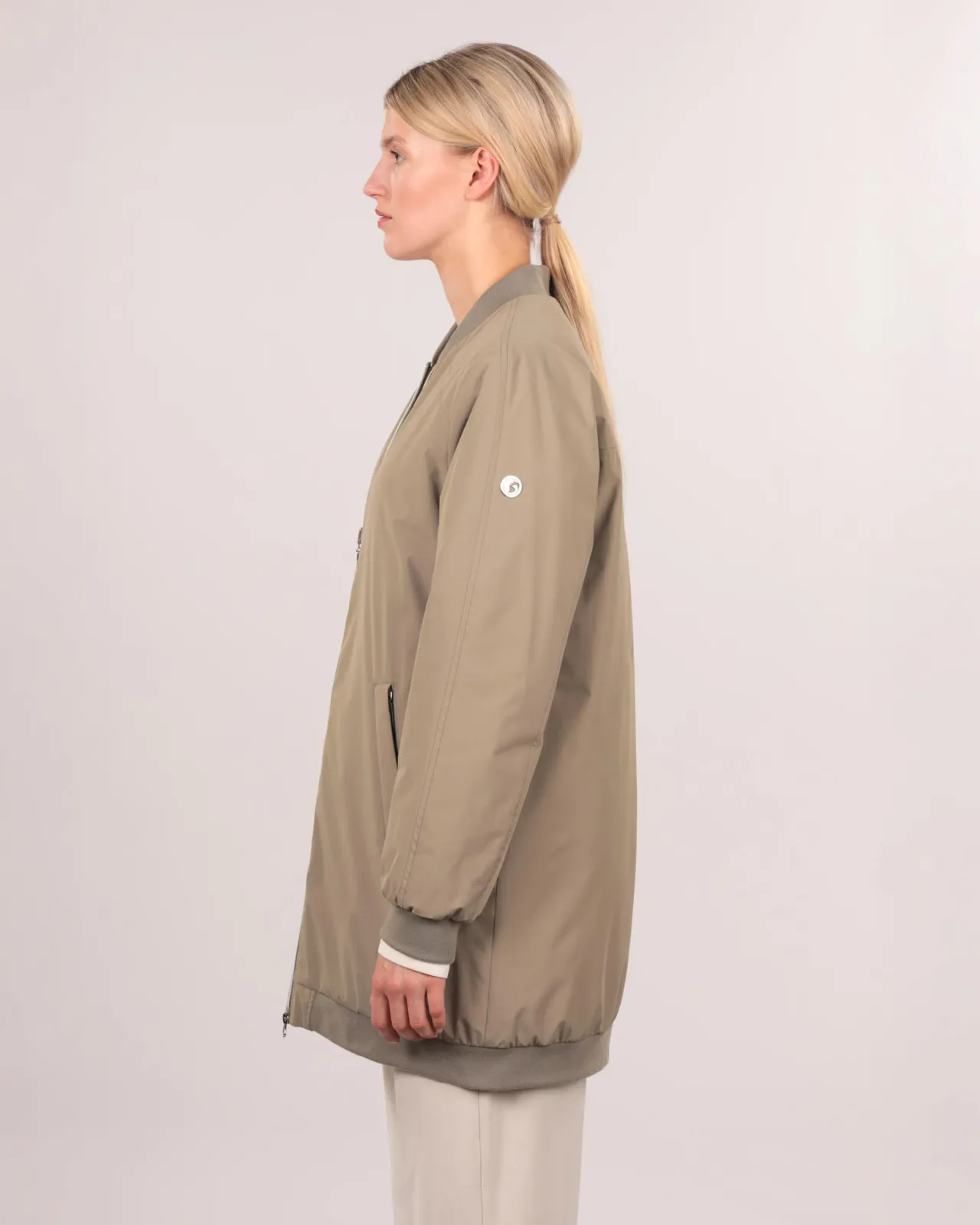 Bomberjacke wendbar - Lange, wendbare Bomberjacke für Damen