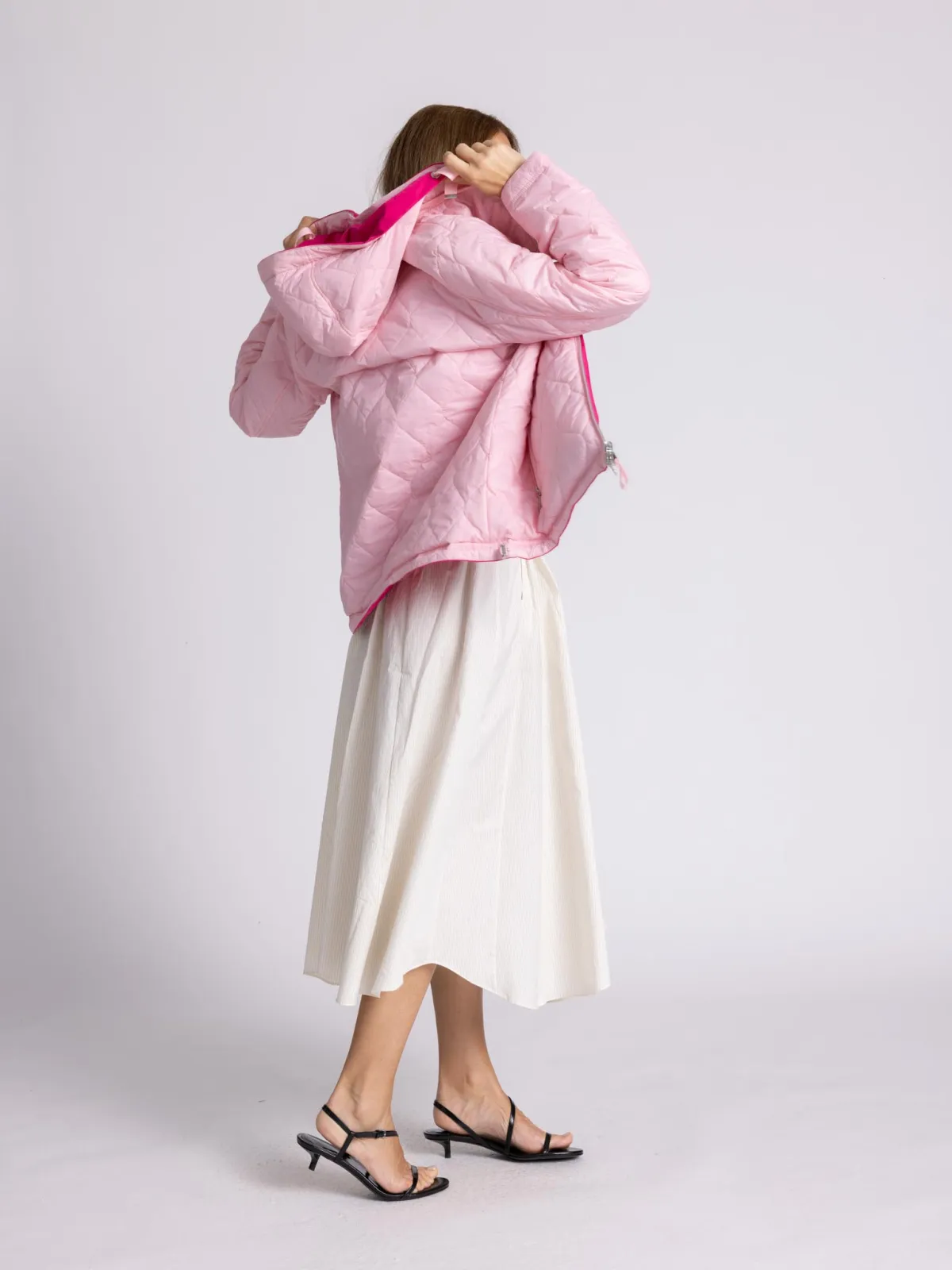 Wende-Jacke Kapuze abnehmbar Soft-Peach NOS-Farben:190+652