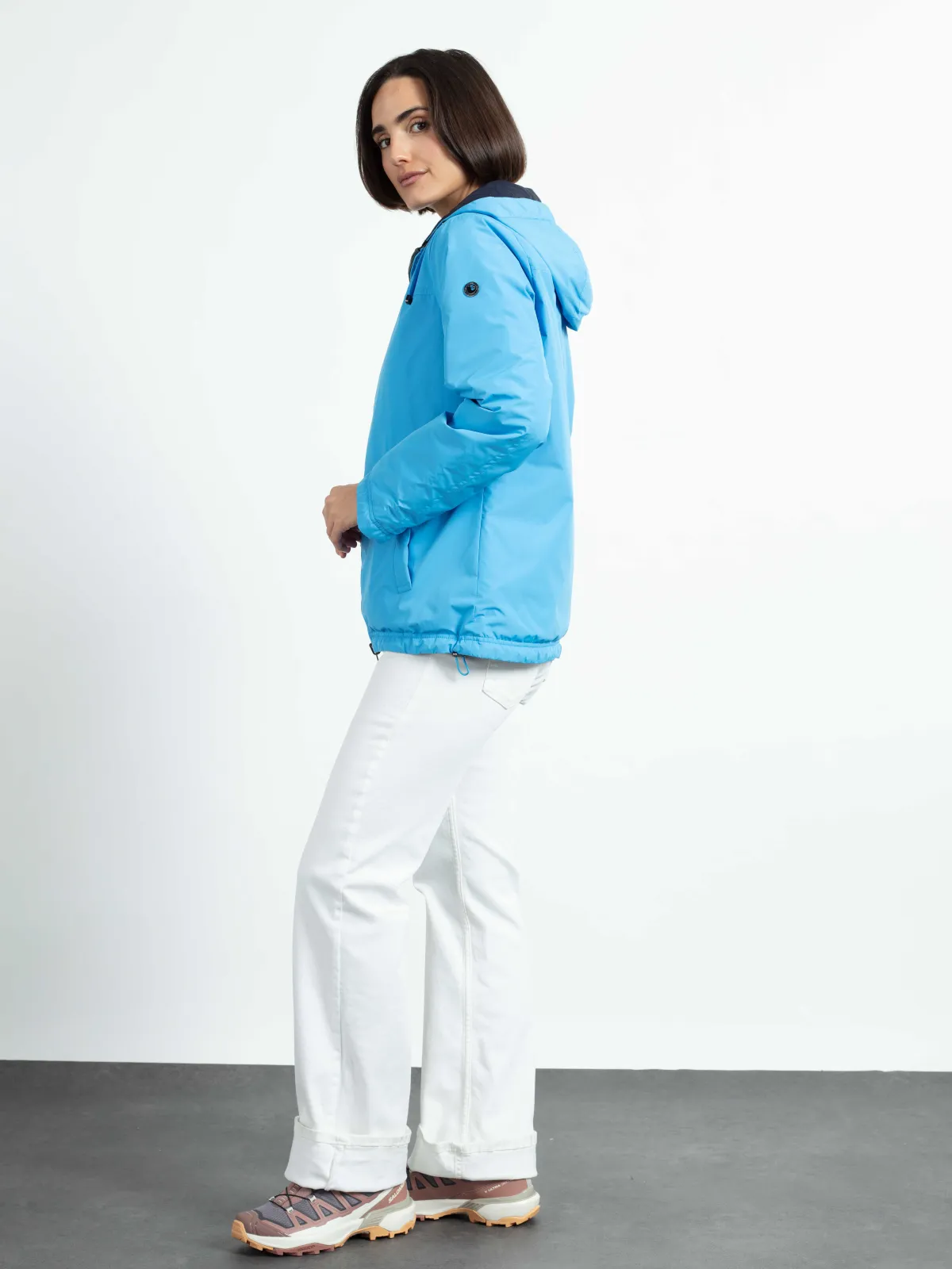 Wende-Jacke Kapuze abnehmbar Soft-Peach NOS-Farben:190+652