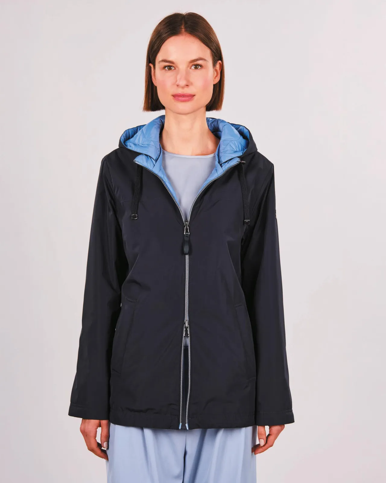 Wende-Jacke Kapuze abnehmbar Soft-Peach