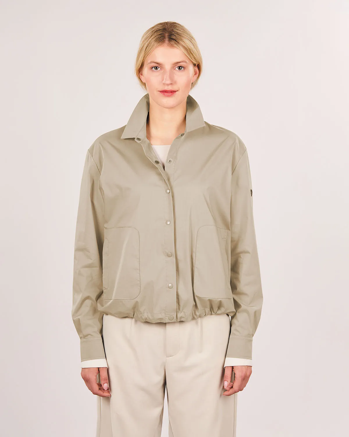 Blusenjacke Cotton light - Damenjacke in Beige