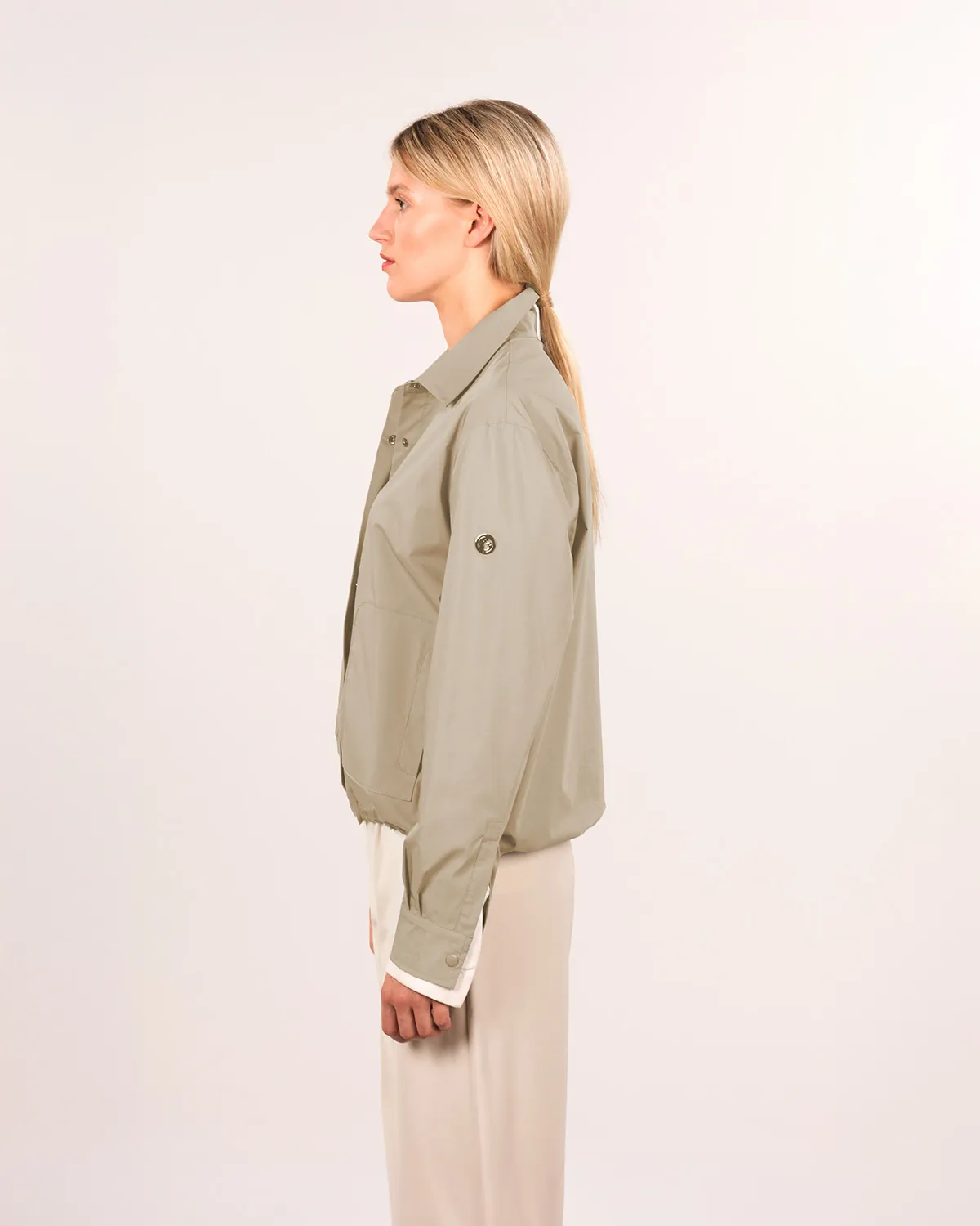 Blusenjacke Cotton light - Damenjacke in Beige