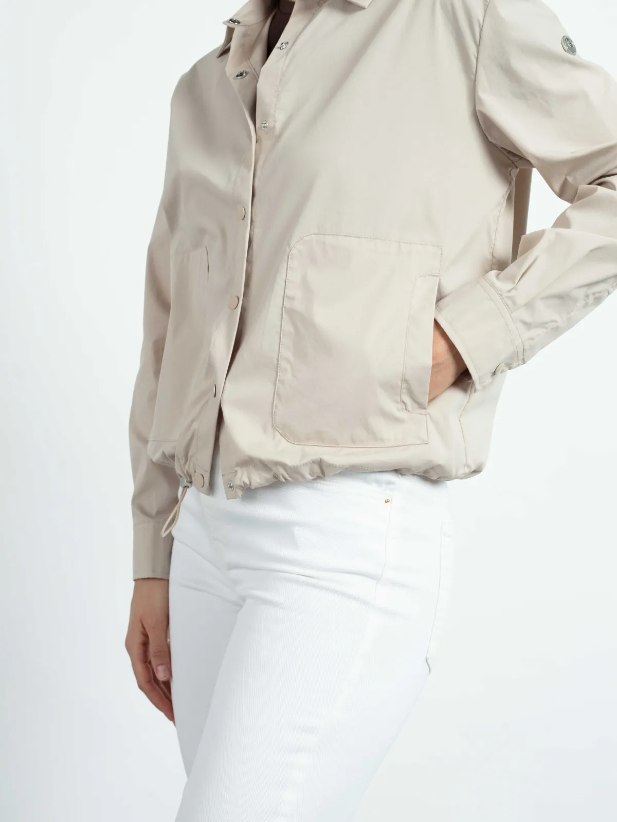 Blusenjacke Cotton light - Damenjacke in Beige