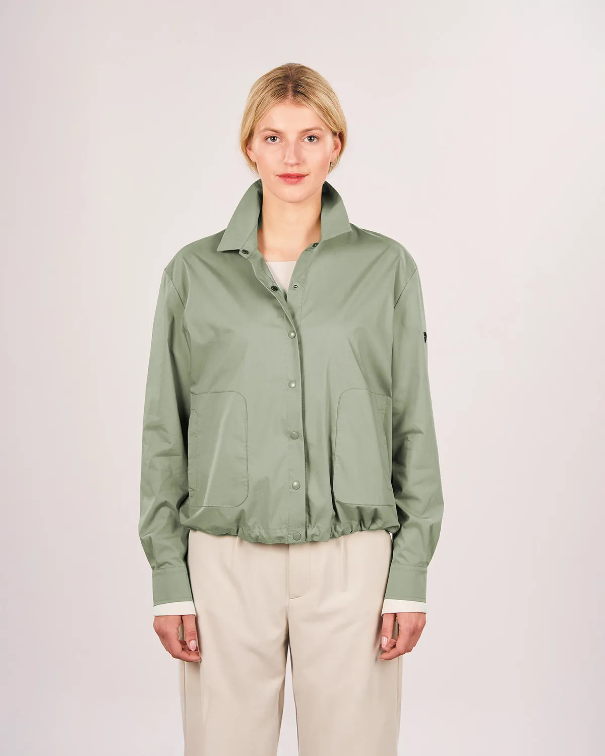 Blusenjacke Cotton light - Damenjacke in Schilf