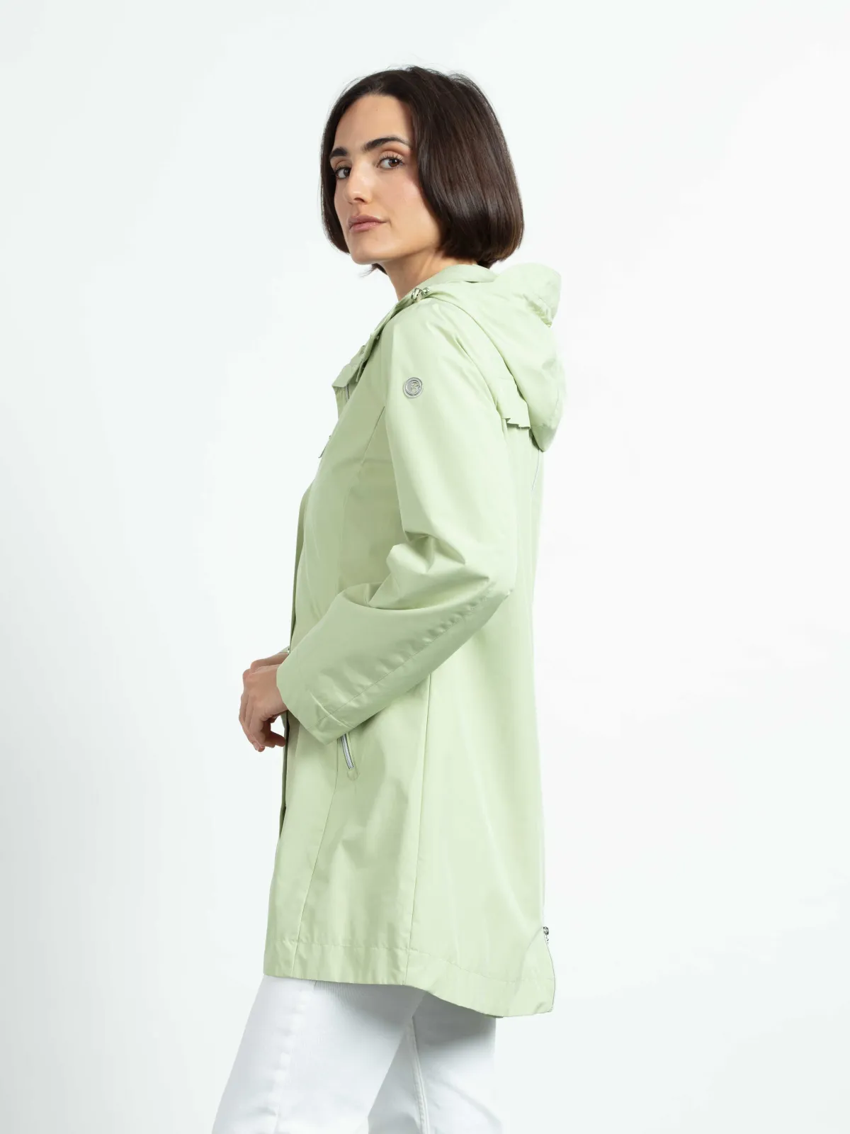 Mantel mit RT-Falte gezippt Function light