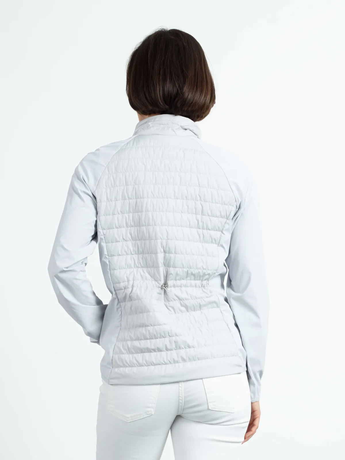 WEGA Green Goose Hybridjacke Death Valley Ultra UV light - Vegane Damenjacke mit UV-Schutz in Silber