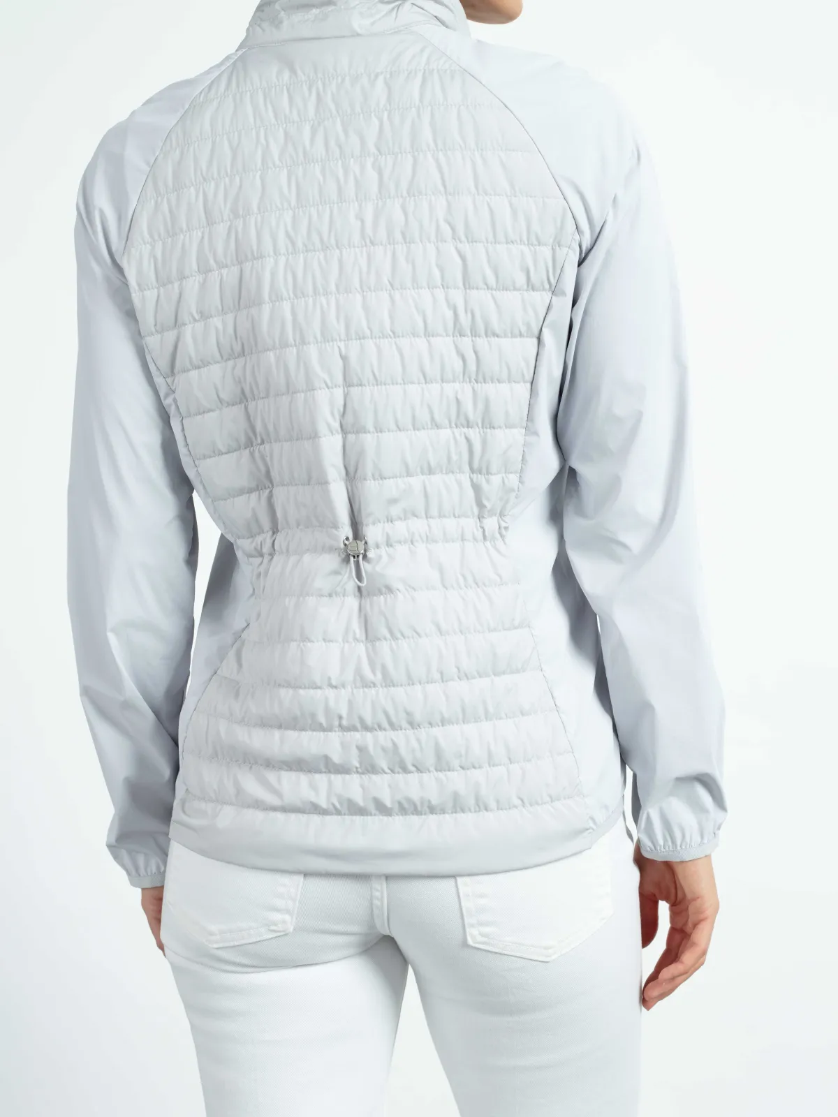 WEGA Green Goose Hybridjacke Death Valley Ultra UV light - Vegane Damenjacke mit UV-Schutz in Silber