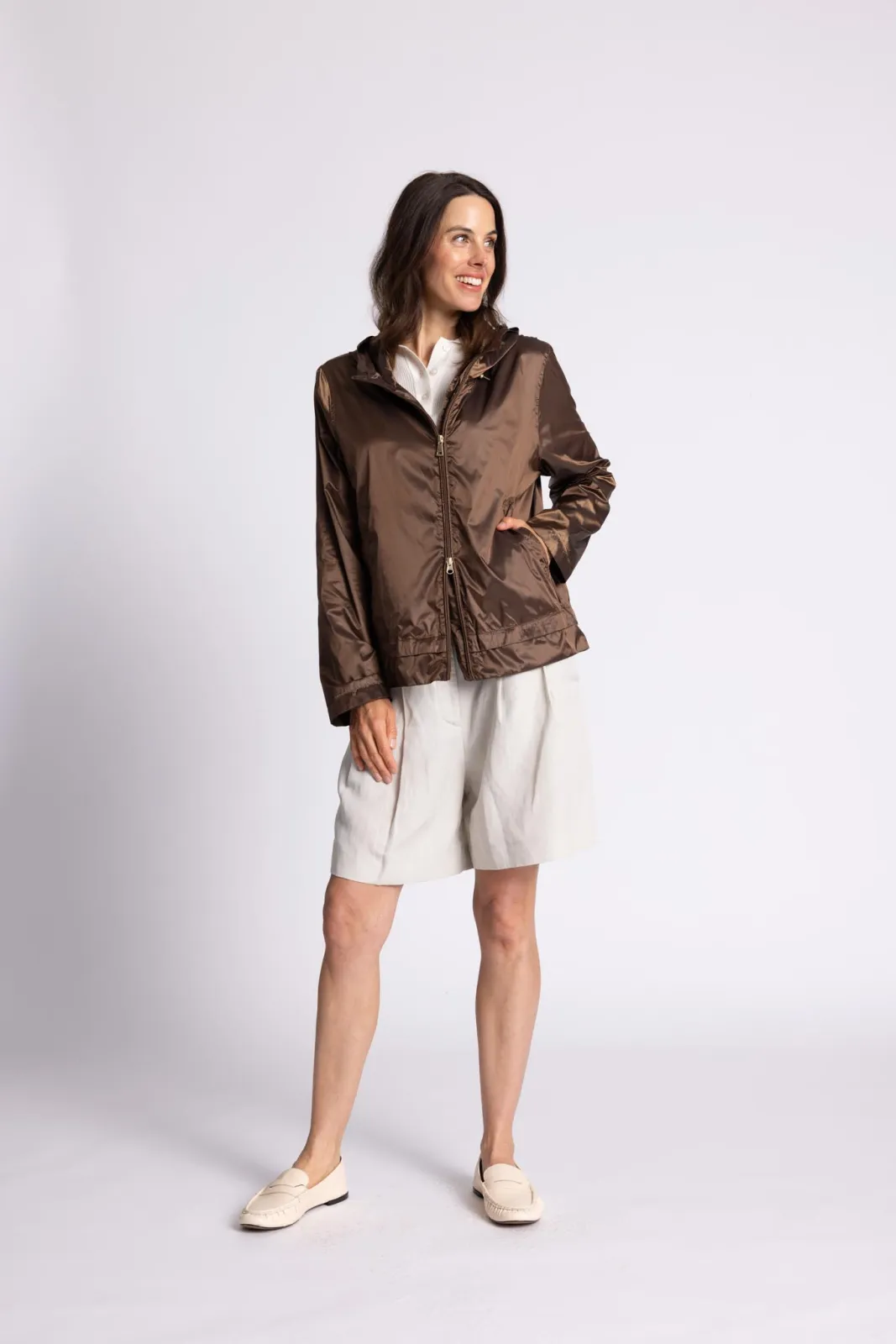 Bomberjacke Satin light