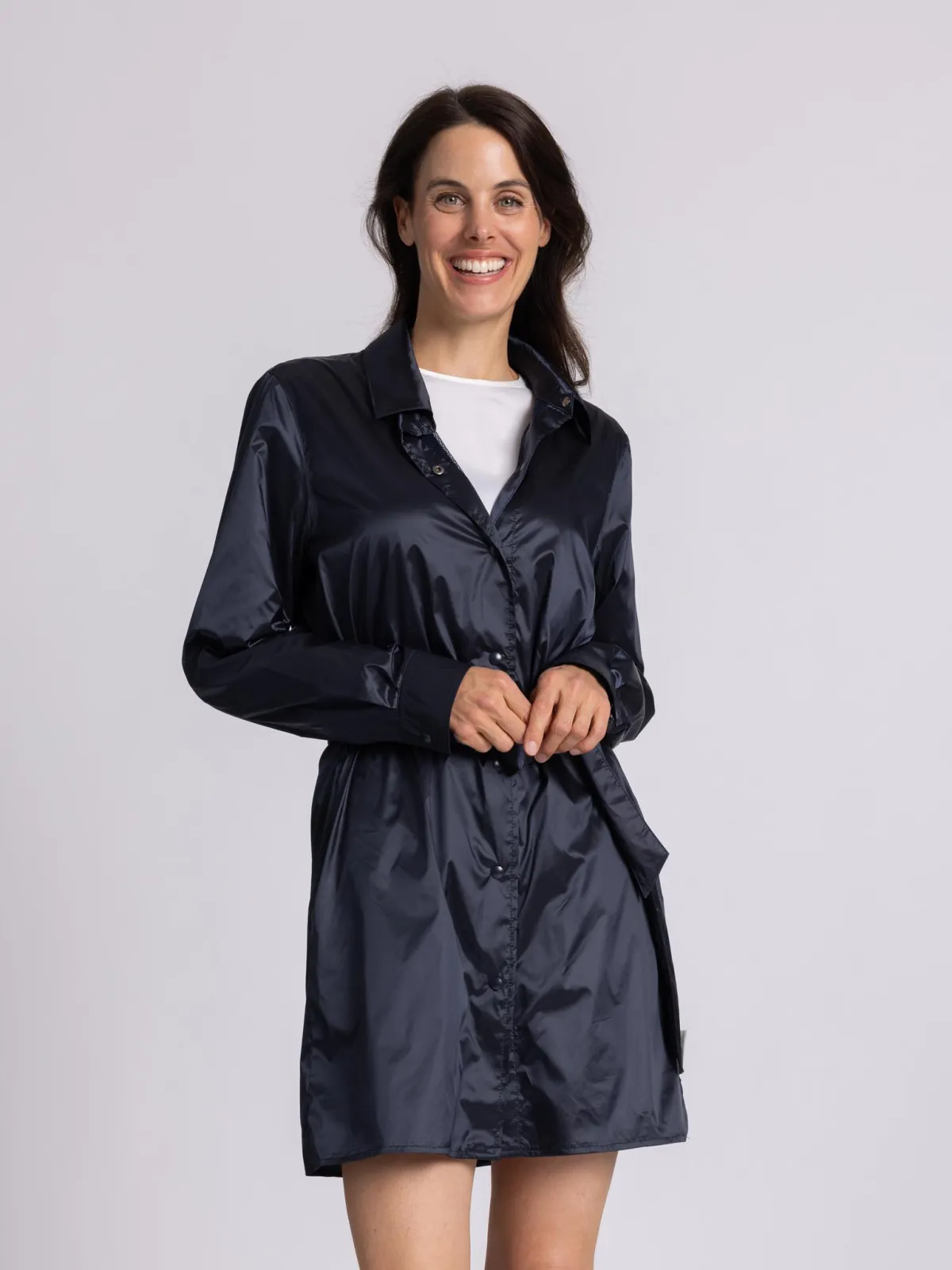 Hemdblusenkleid Satin light