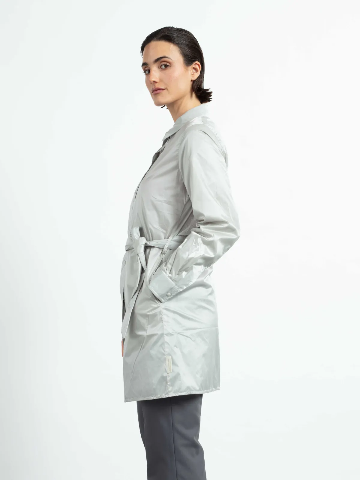 Hemdblusenkleid Satin light