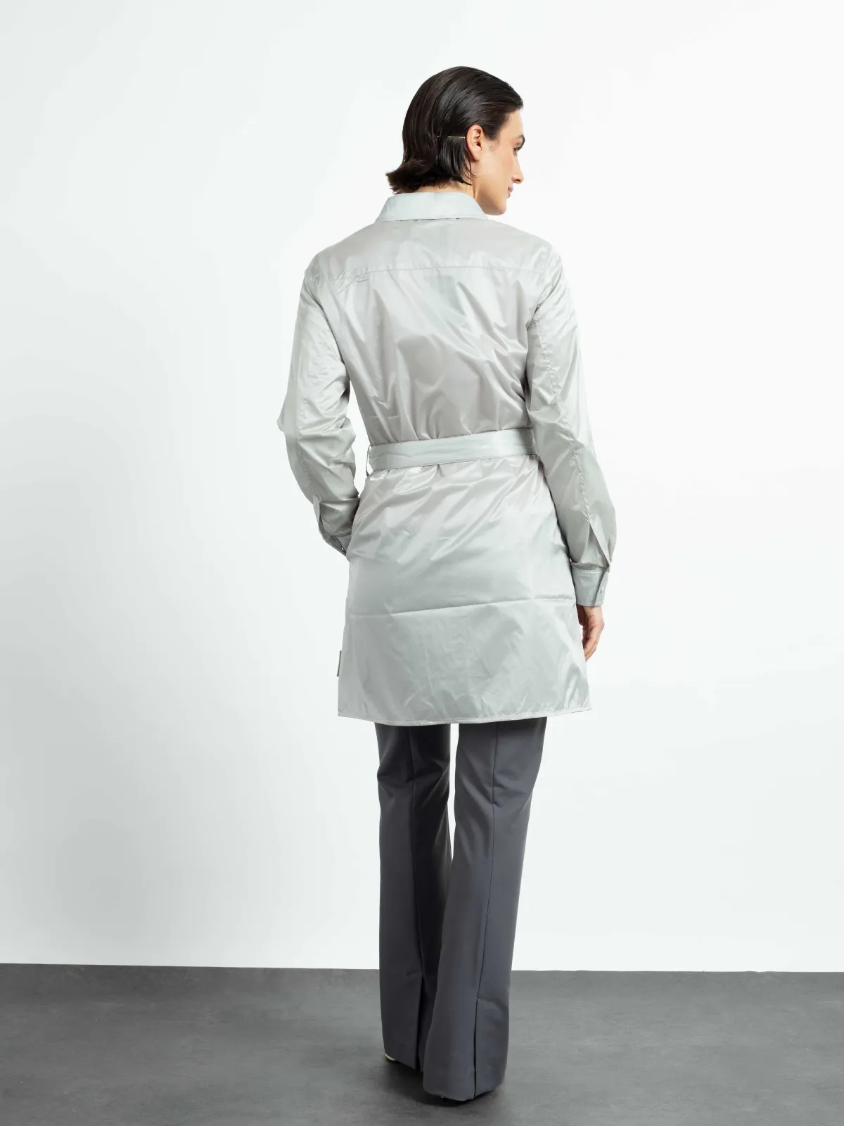 Hemdblusenkleid Satin light