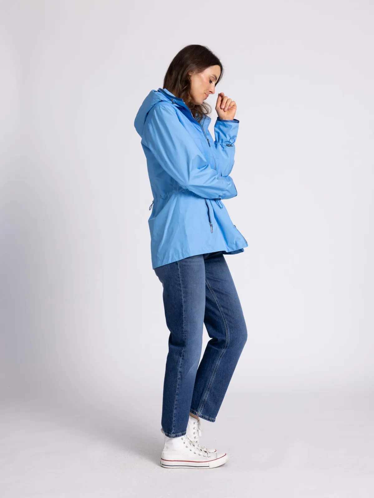 Hybridjacke mit Kapuze Function light