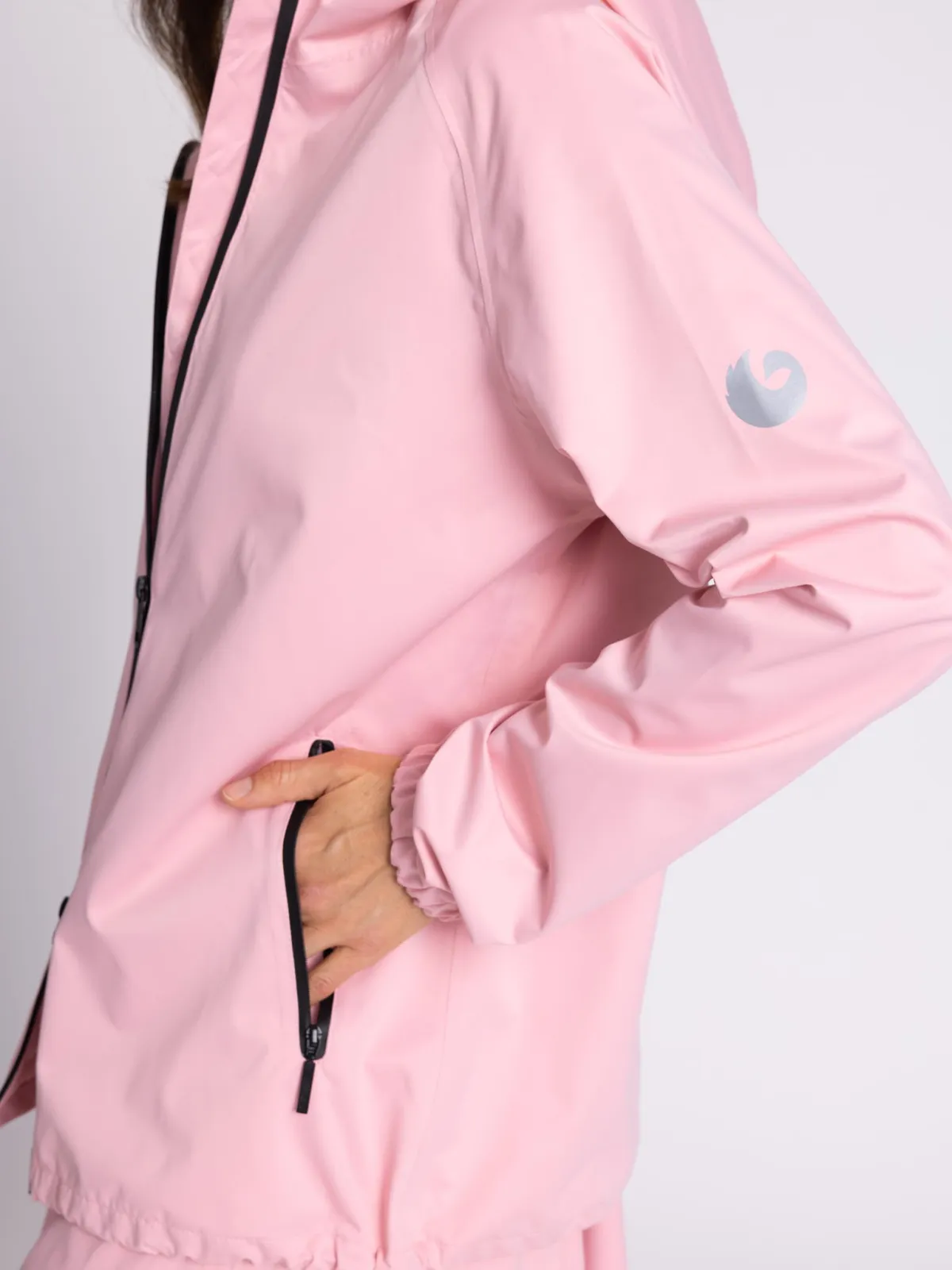 WEGA Green Goose Damenjacke mit verschweißten Nähten Anniversary Rain - Vegane Regenjacke in Candy Pink