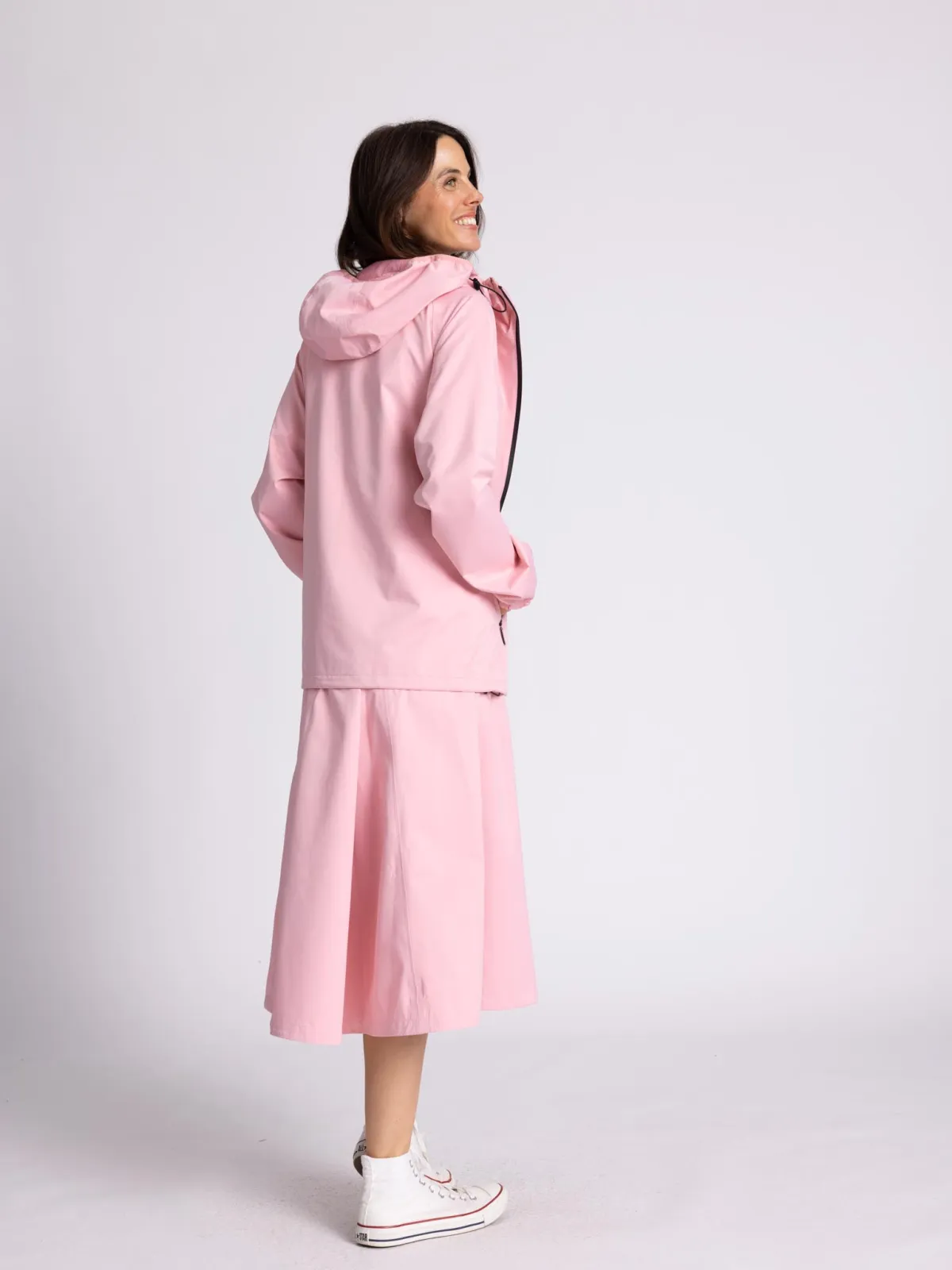 WEGA Green Goose Damenjacke mit verschweißten Nähten Anniversary Rain - Vegane Regenjacke in Candy Pink