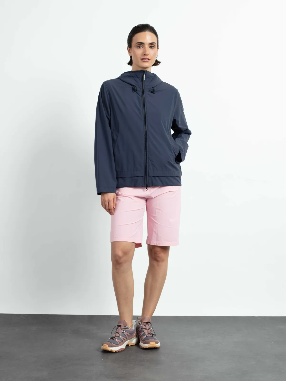 WEGA Green Goose Damenjacke mit verschweißten Nähten Anniversary Rain - Vegane Regenjacke in Navy