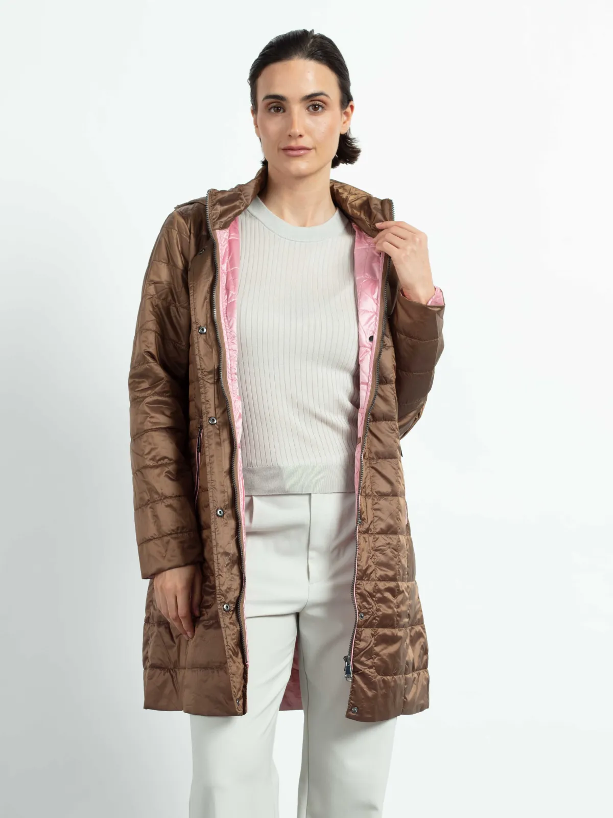 Mantel Rautenstepp Two Tone recycled