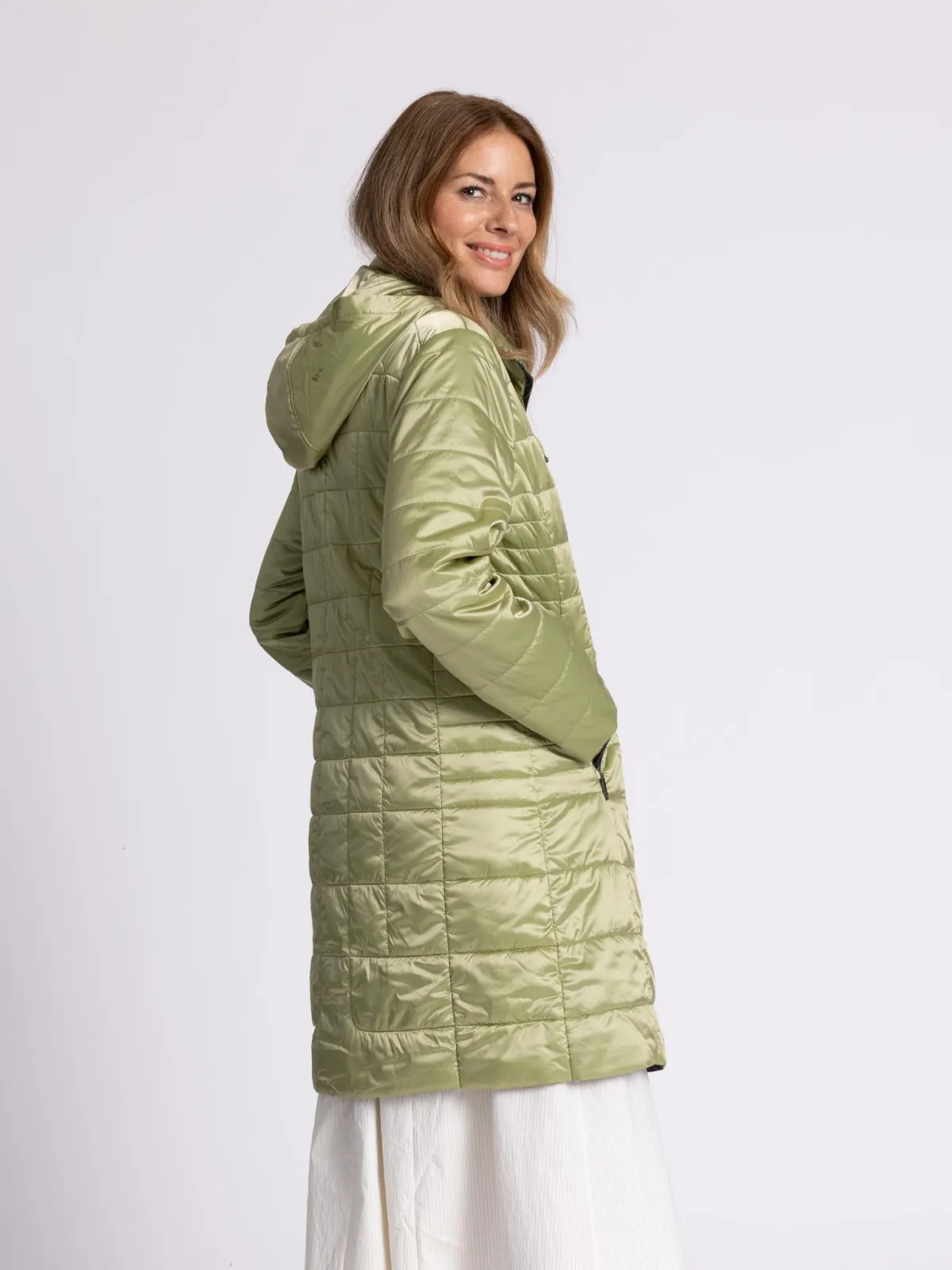 Mantel Rautenstepp Two Tone recycled