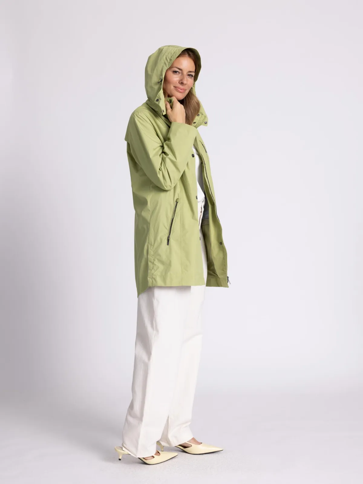 Mantel mit Kapuze Function light