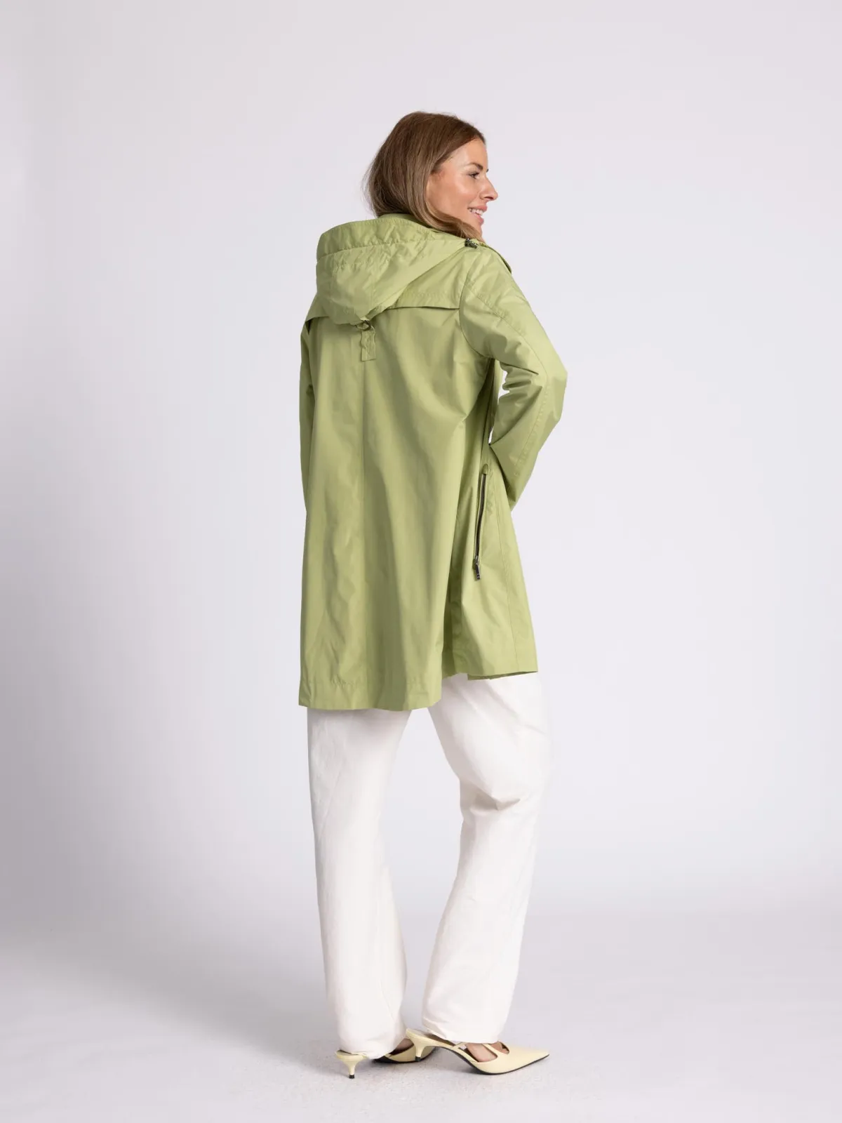 Mantel mit Kapuze Function light