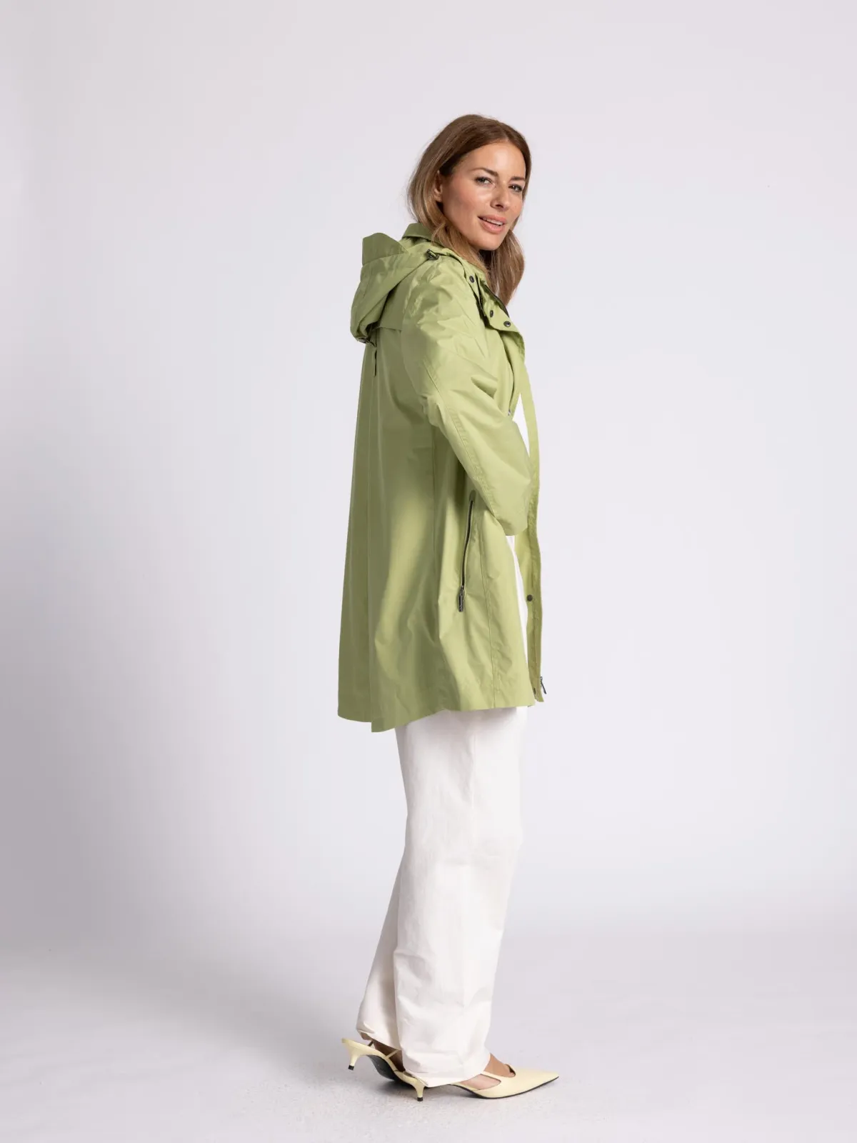 Mantel mit Kapuze Function light