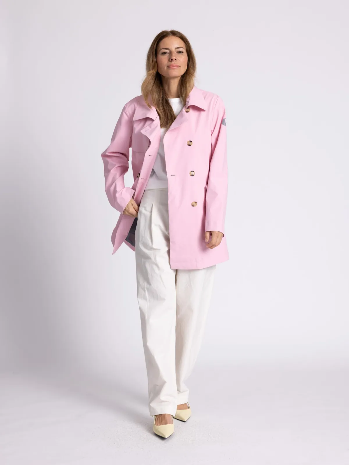WEGA Green Goose Trenchcoat Rain Function-Bonding - Veganer Damen-Regentrench in Candy Pink