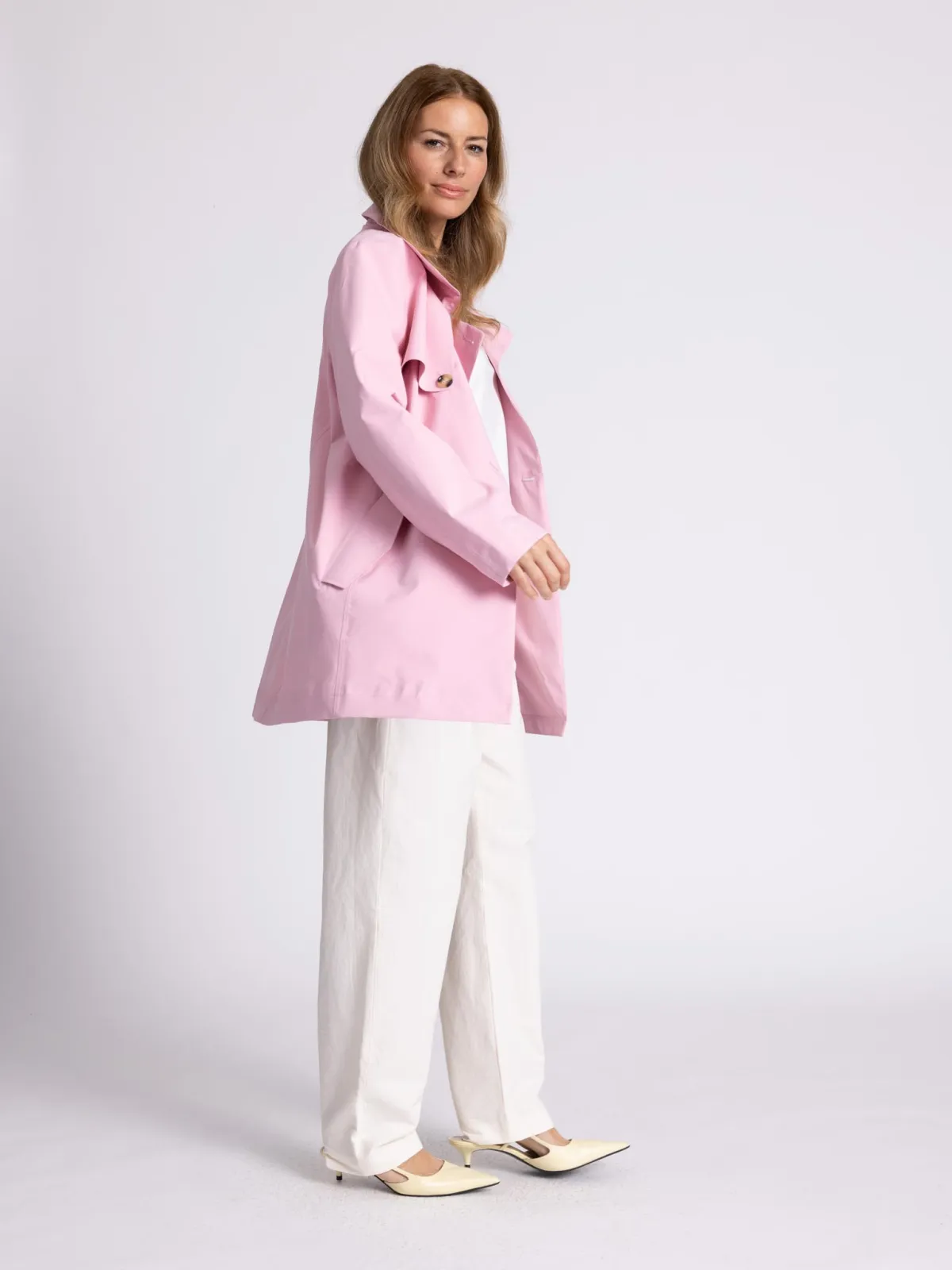 WEGA Green Goose Trenchcoat Rain Function-Bonding - Veganer Damen-Regentrench in Candy Pink