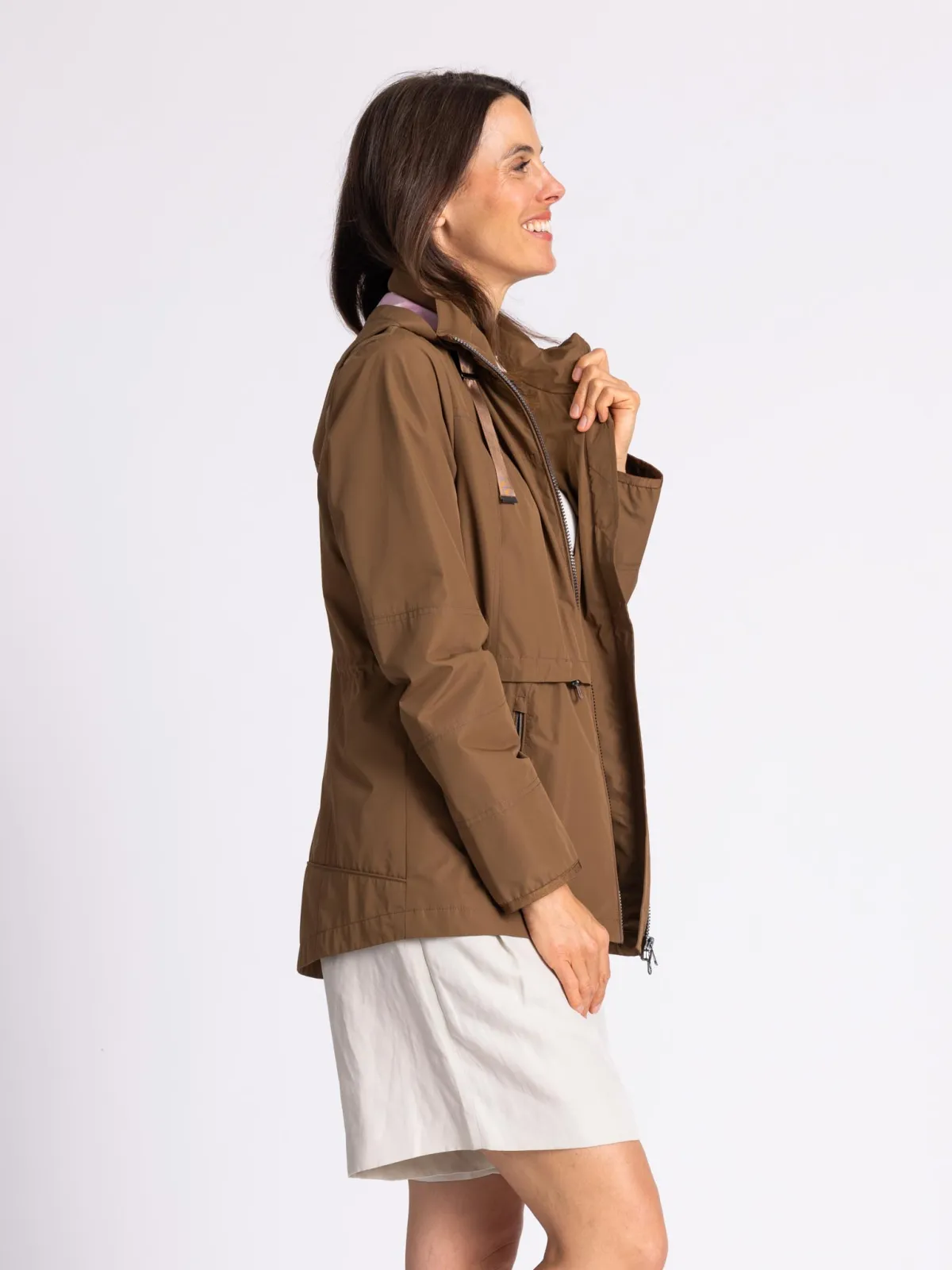 Jacke mit RT-Taillenzug Soft-Peach