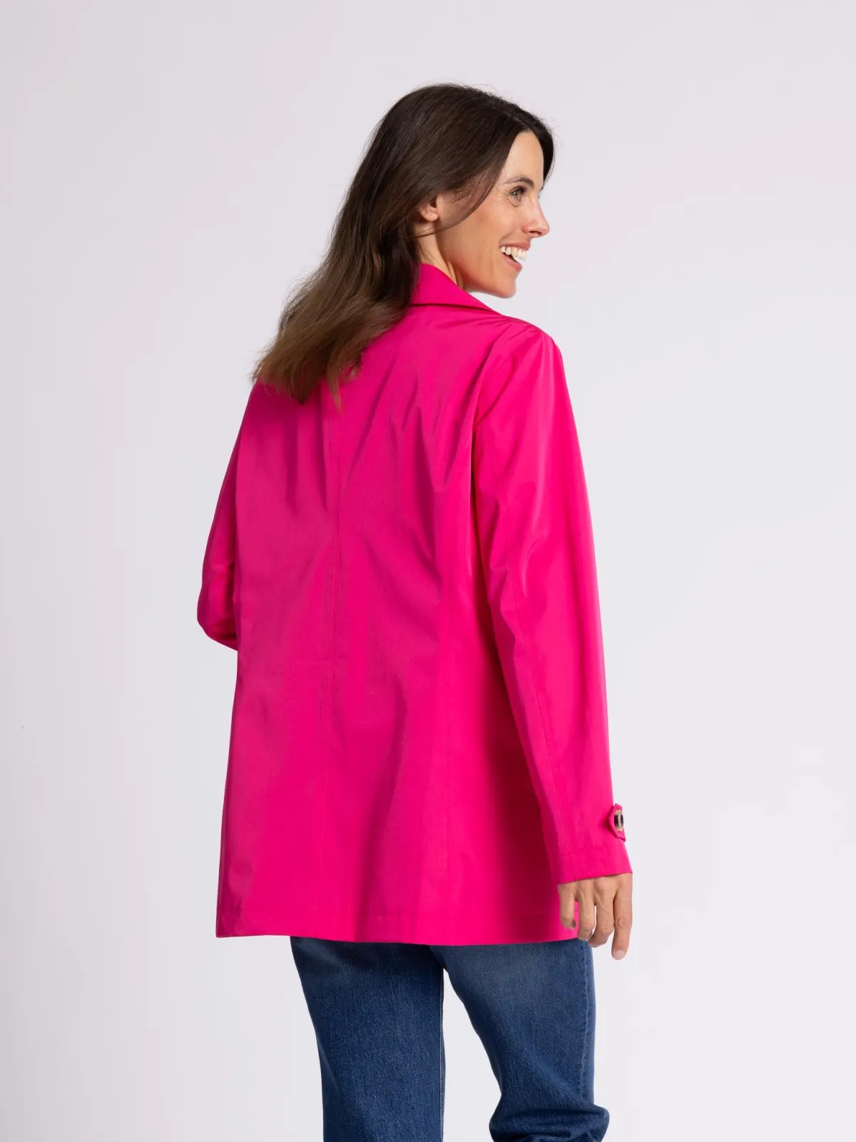 WEGA Green Goose Trenchjacke Functional Memory - Vegane Damen-Trenchjacke in Beetroot Purple