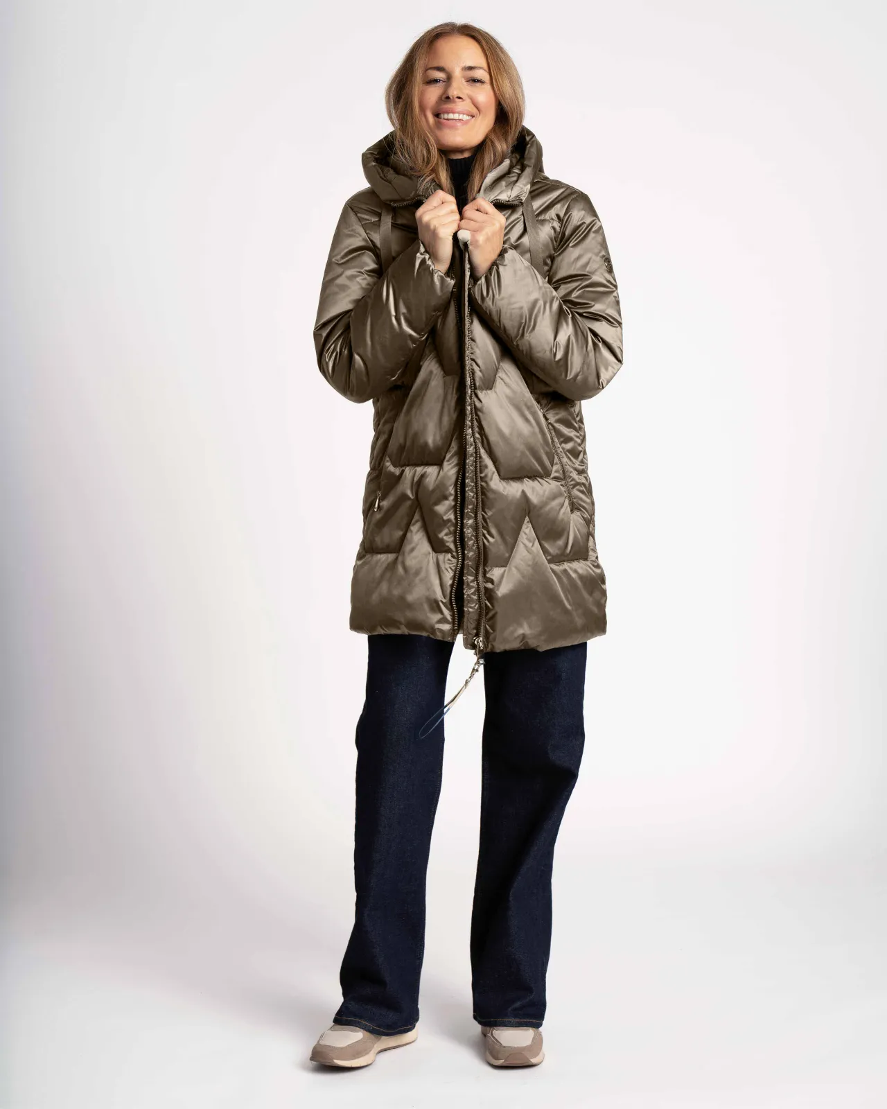 WEGA Green Goose Lange Steppjacke CAMILOUA