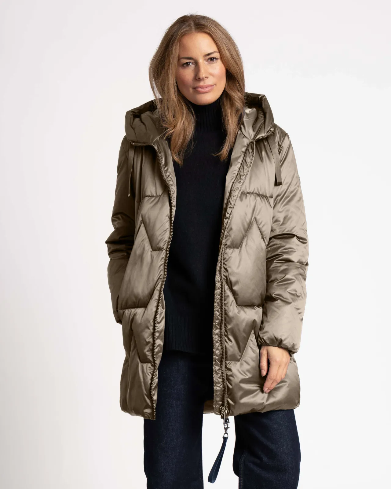 WEGA Green Goose Lange Steppjacke CAMILOUA