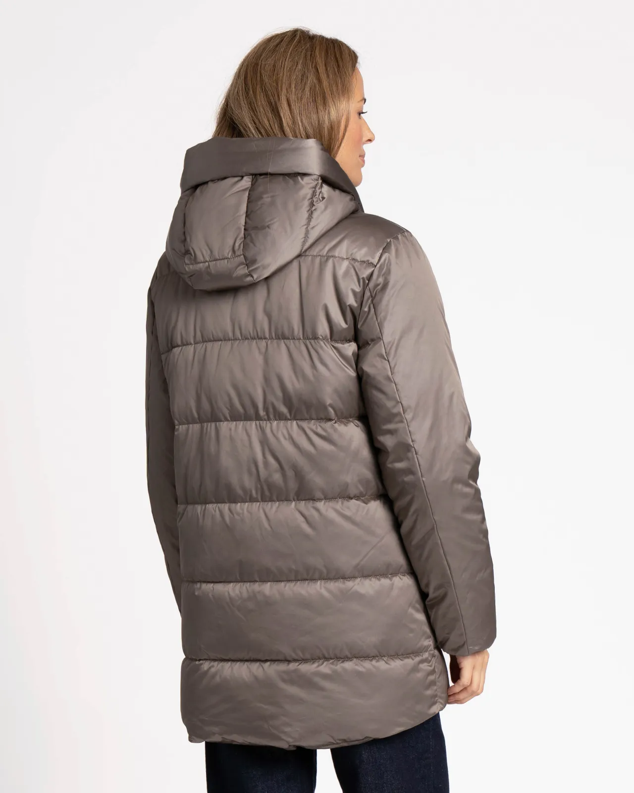 WEGA Green Goose Satin Longjacke MARAVELLE