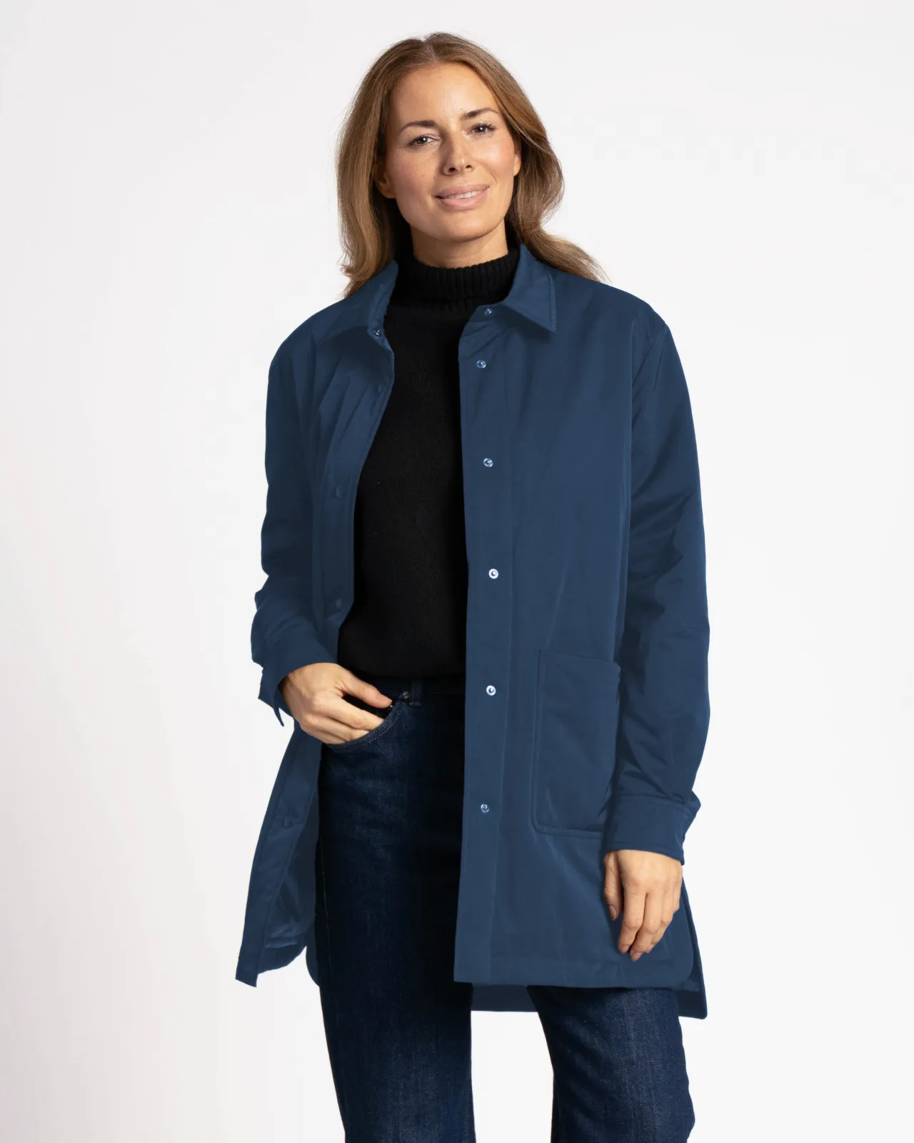 WEGA Green Goose Lange Hemdjacke für Damen