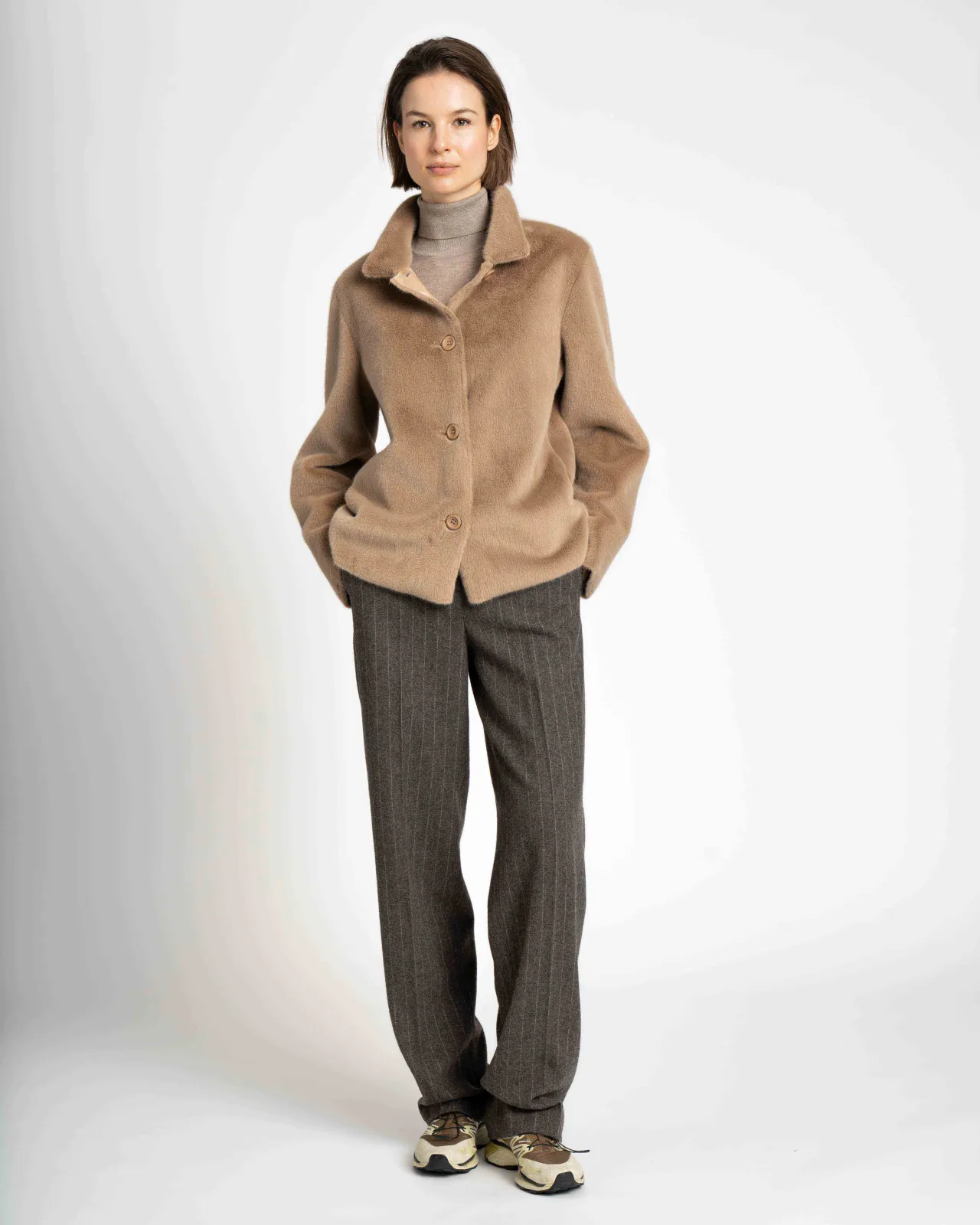 WEGA Green Goose Fakefur Wendeblazer SAPHIRELLE