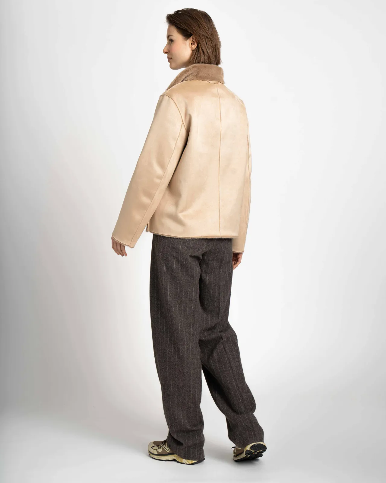 WEGA Green Goose Fakefur Wendeblazer SAPHIRELLE