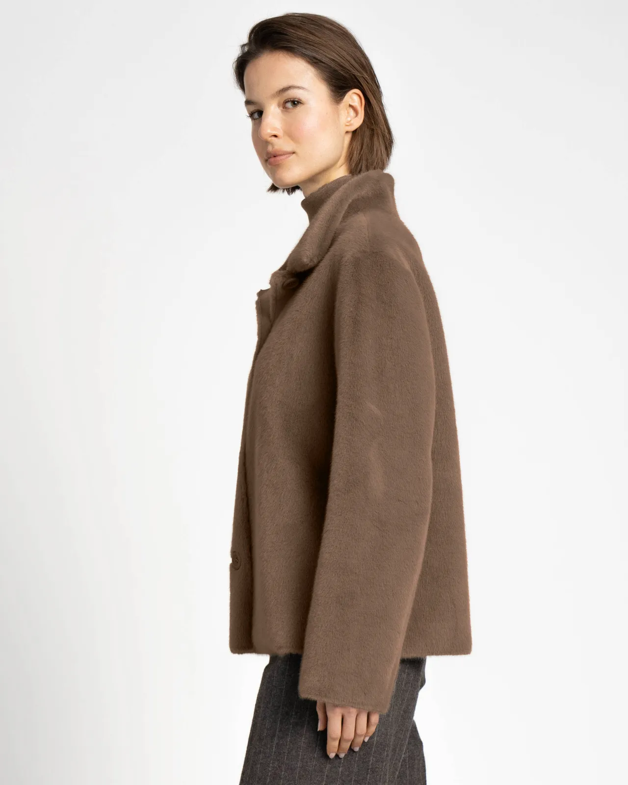 WEGA Green Goose Fakefur Wendeblazer SAPHIRELLE