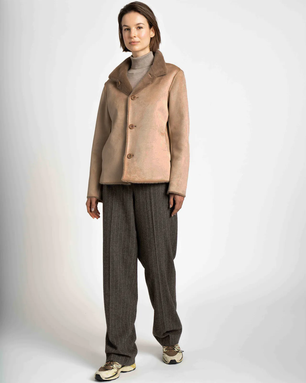 WEGA Green Goose Fakefur Wendeblazer SAPHIRELLE