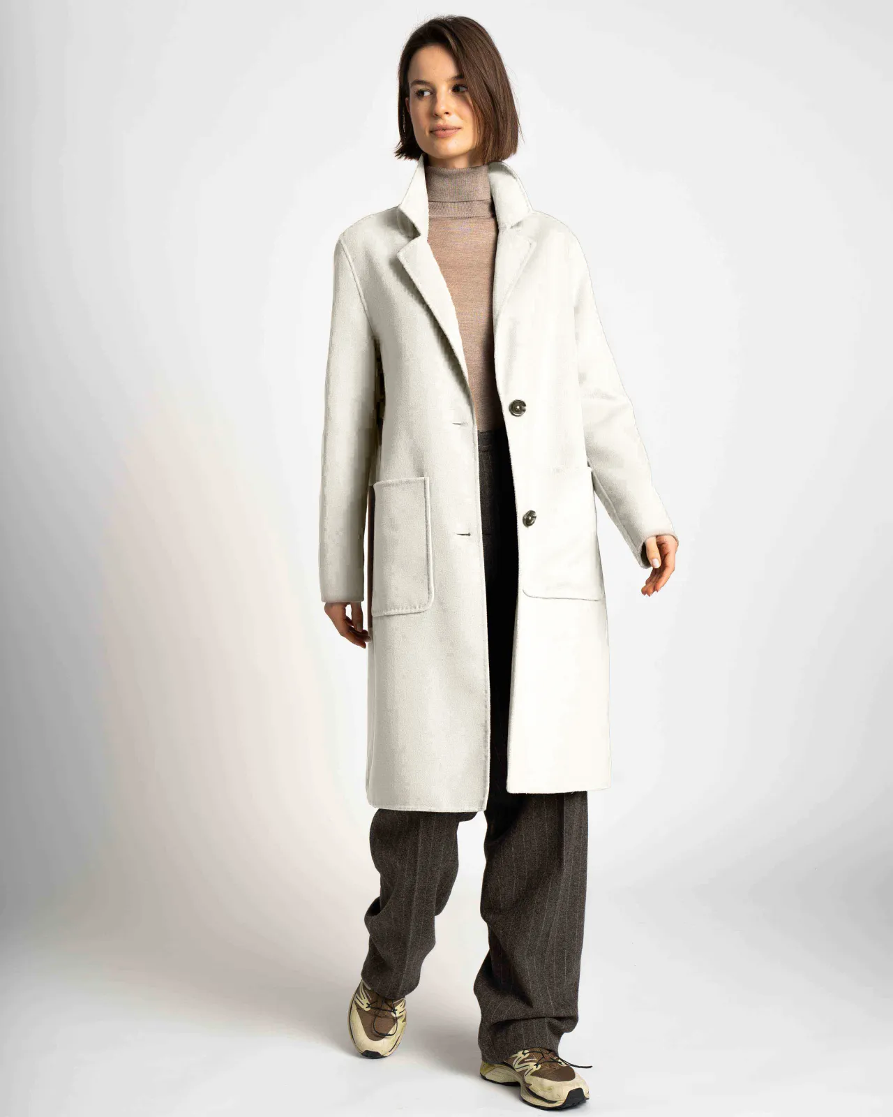 WEGA Green Goose Fake Wool Blazermantel