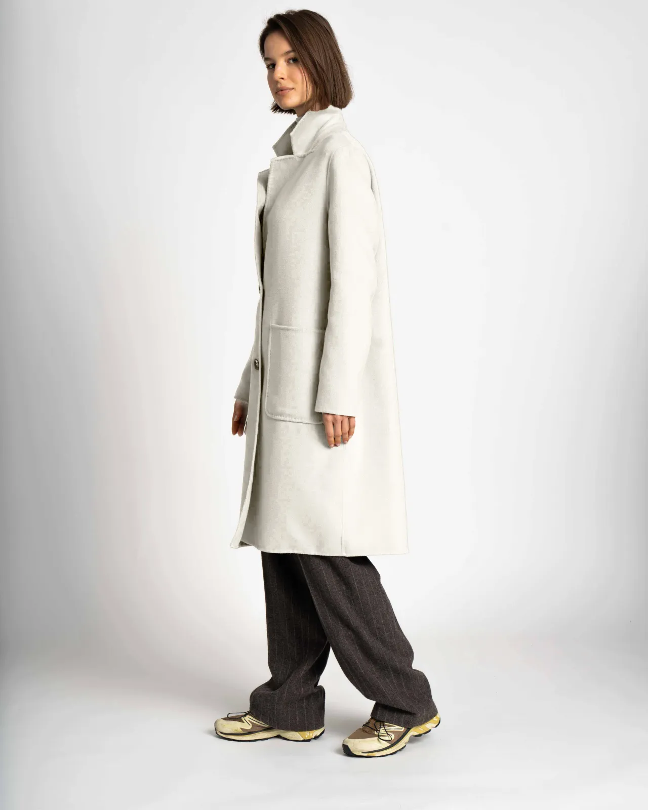 WEGA Green Goose Fake Wool Blazermantel