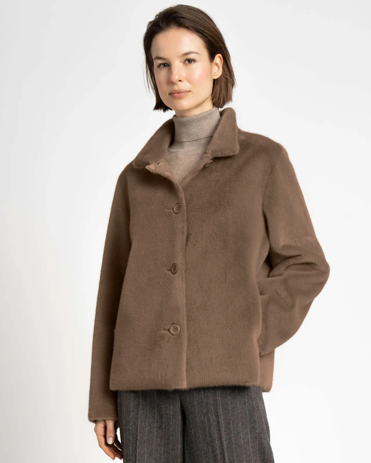 WEGA Green Goose Fakefur Wendeblazer SAPHIRELLE