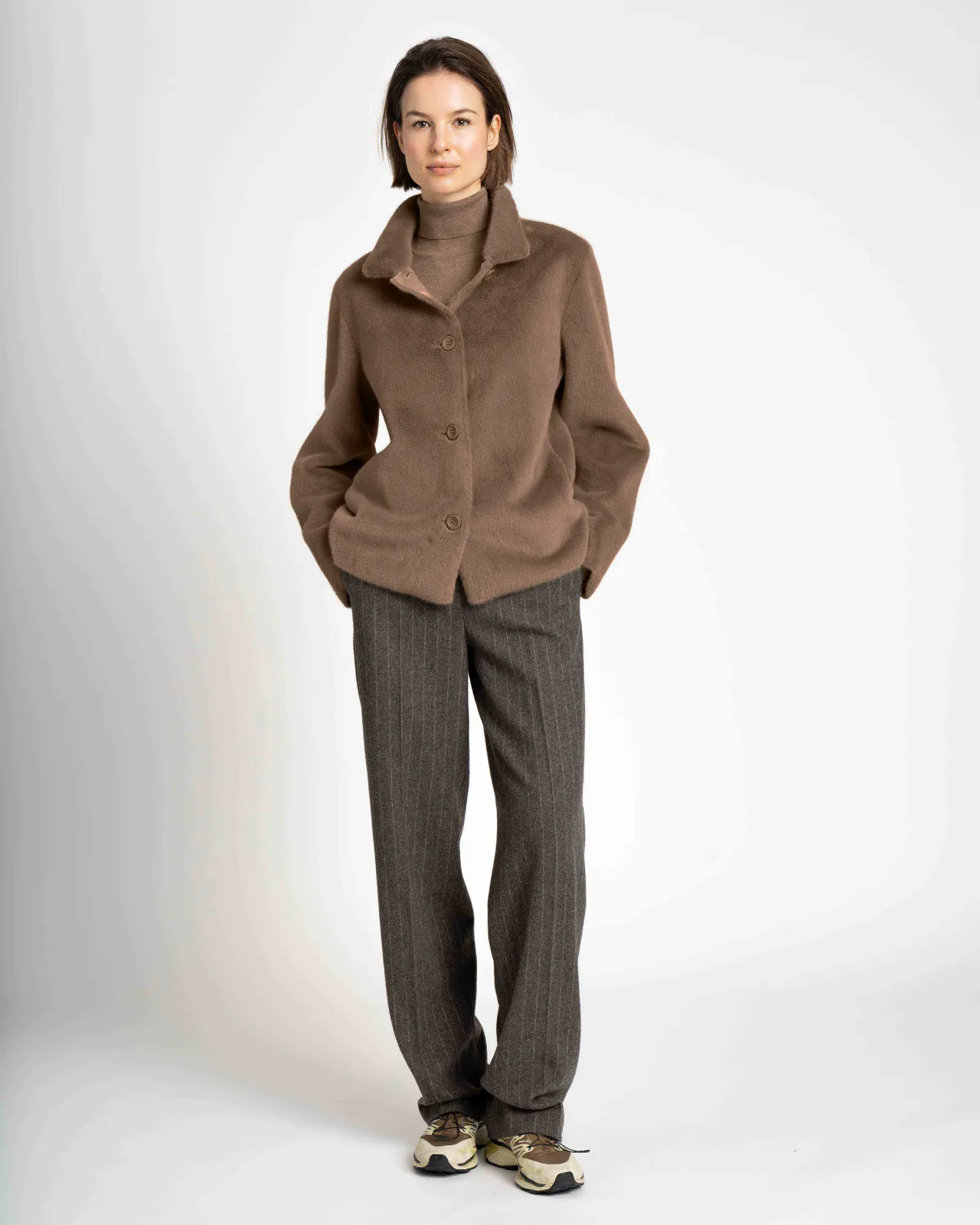 WEGA Green Goose Fakefur Wendeblazer SAPHIRELLE