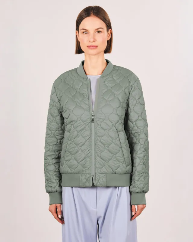 Wende-Bomber Soft-Peach - Wendbare Bomberjacke für Damen